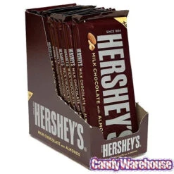 Hershey's Milk Chocolate With Almonds 4.25-Ounce Jumbo Candy Bars: 12-Piece Box -Candy Promotion Sale hershey s milk chocolate with almonds 4 25 ounce jumbo candy bars 12 piece box candy warehouse 3