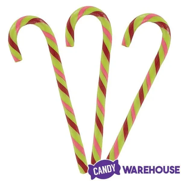 Jelly Belly Candy Canes - Watermelon: 80-Piece Bucket 2 Jelly Belly Candy Canes - Watermelon: 80-Piece Bucket - Image 2