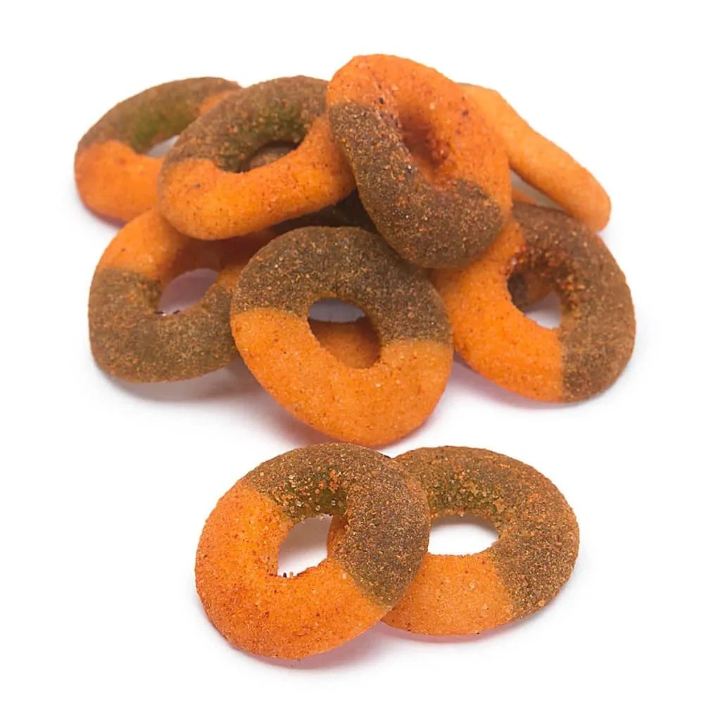 Jovy Crazy Gummy Rings Chamoy Candy - Green Apple: 5LB Bag 1 Jovy Crazy Gummy Rings Chamoy Candy - Green Apple: 5LB Bag