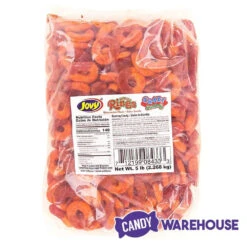 Jovy Crazy Gummy Rings Chamoy Candy - Watermelon: 5LB Bag -Candy Promotion Sale jovy crazy gummy rings chamoy candy watermelon 5lb bag candy warehouse 4