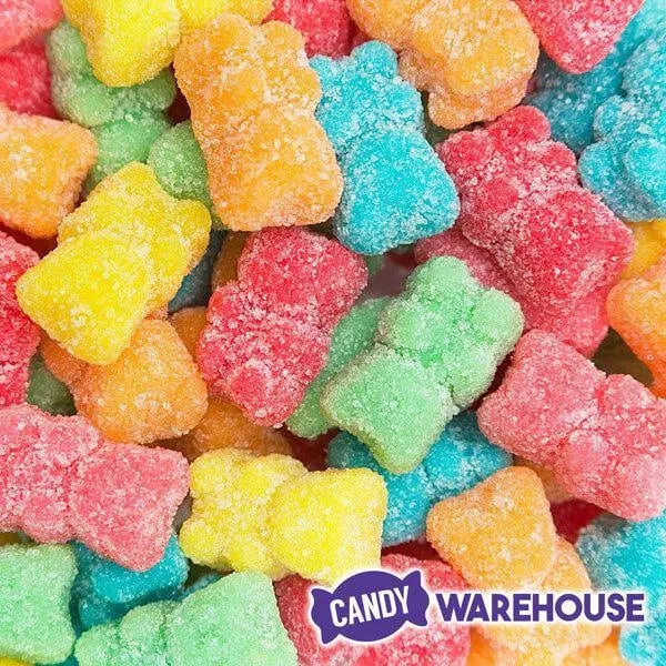 Jovy Neon Sugar Sanded Gummy Bears: 5LB Bag 3 Jovy Neon Sugar Sanded Gummy Bears: 5LB Bag - Image 3