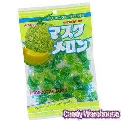 Kasugai Melon Hard Candy: 15-Piece Bag -Candy Promotion Sale kasugai melon hard candy 15 piece bag candy warehouse 4