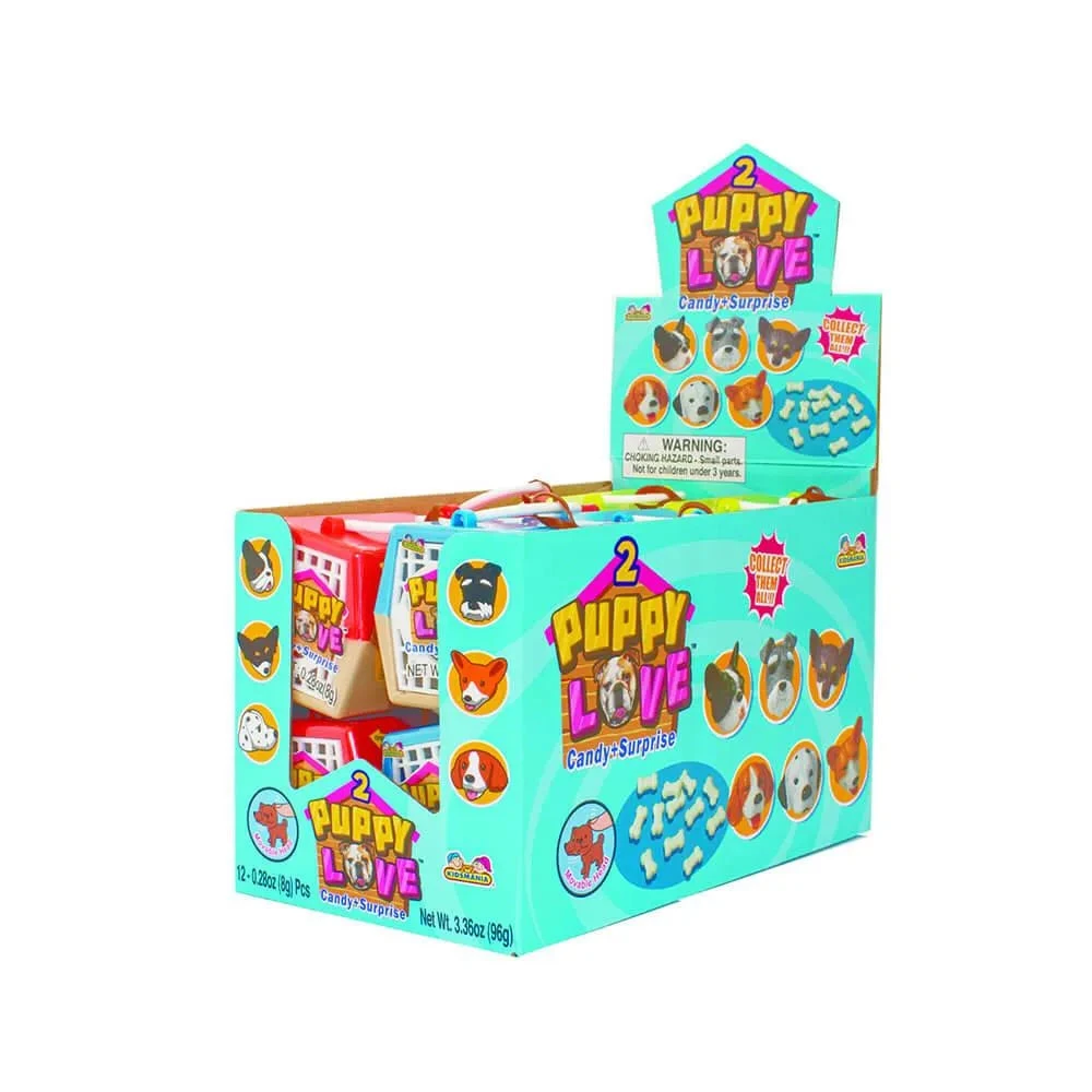 Kidsmania Puppy Love Candy And Surprise: 12-Piece Box 1 Kidsmania Puppy Love Candy And Surprise: 12-Piece Box