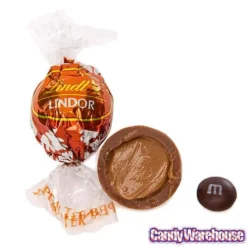 Lindt Chocolate Lindor Truffles - Peanut Butter: 60-Piece Box -Candy Promotion Sale lindt chocolate lindor truffles peanut butter 60 piece box candy warehouse 3