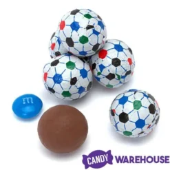 Madelaine Foiled Milk Chocolate Soccer Balls: 5LB Bag -Candy Promotion Sale madelaine foiled milk chocolate soccer balls 5lb bag candy warehouse 5
