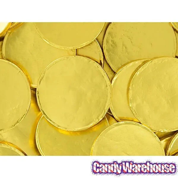 Madelaine Gold Foiled Milk Chocolate Coins - Blank: 5LB Bag 3 Madelaine Gold Foiled Milk Chocolate Coins - Blank: 5LB Bag - Image 3