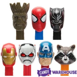 Marvel Avengers PEZ Candy Packs: 12-Piece Display -Candy Promotion Sale marvel avengers pez candy packs 12 piece display candy warehouse 3