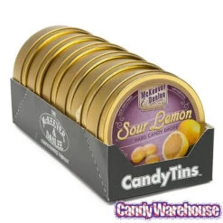 McKeever & Danlee Bon Bons Candy Tins - Sour Lemon: 6-Piece Box -Candy Promotion Sale mckeever and danlee bon bons candy tins sour lemon 6 piece box candy warehouse 3
