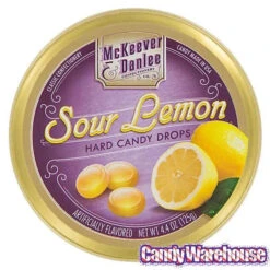 McKeever & Danlee Bon Bons Candy Tins - Sour Lemon: 6-Piece Box -Candy Promotion Sale mckeever and danlee bon bons candy tins sour lemon 6 piece box candy warehouse 4
