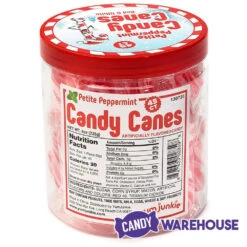 Mini Candy Canes - Red And White: 45-Piece Jar -Candy Promotion Sale mini candy canes red and white 45 piece jar candy warehouse 6