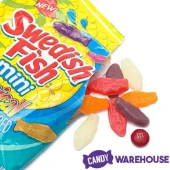 Mini Swedish Fish Candy - Tropical: 3.75LB Box -Candy Promotion Sale mini swedish fish candy tropical 3 75lb box candy warehouse 5