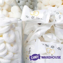 Mr. & Mrs. Wedding Theme Wrapped Buttermint Creams: 300-Piece Case -Candy Promotion Sale mr and mrs wedding theme wrapped buttermint creams 300 piece case candy warehouse 3 94cc551d 31e3 4285 ae87 bb426afe7744