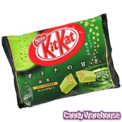 Nestle Kit Kat Snack Size Packs - Green Tea: 12-Piece Bag -Candy Promotion Sale nestle kit kat snack size packs green tea 12 piece bag candy warehouse 3