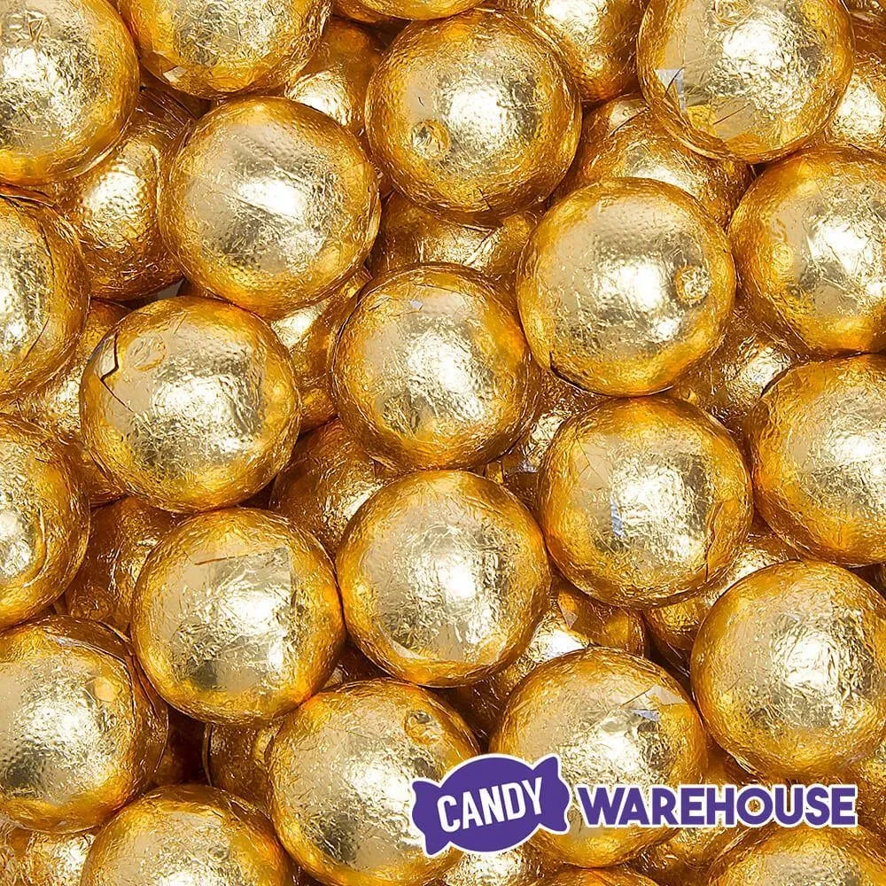 Palmer Foiled Caramel Filled Chocolate Candy Balls - Gold: 5LB Bag 2 Palmer Foiled Caramel Filled Chocolate Candy Balls - Gold: 5LB Bag - Image 2