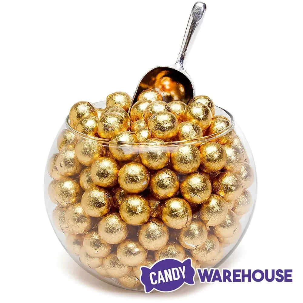 Palmer Foiled Caramel Filled Chocolate Candy Balls - Gold: 5LB Bag 3 Palmer Foiled Caramel Filled Chocolate Candy Balls - Gold: 5LB Bag - Image 3