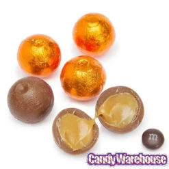 Palmer Foiled Caramel Filled Chocolate Candy Balls - Orange: 5LB Bag -Candy Promotion Sale palmer foiled caramel filled chocolate candy balls orange 5lb bag candy warehouse 4