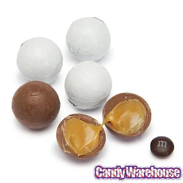 Palmer Foiled Caramel Filled Chocolate Candy Balls - White: 5LB Bag 4 Palmer Foiled Caramel Filled Chocolate Candy Balls - White: 5LB Bag - Image 4
