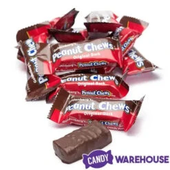 Peanut Chews Mini Size Candy Bars - Original Dark: 100-Piece Box -Candy Promotion Sale peanut chews mini size candy bars original dark 100 piece box candy warehouse 4