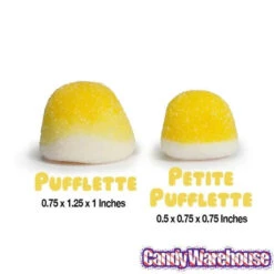 Petite Pufflettes Gummy Bites - Lemon: 16-Ounce Bag -Candy Promotion Sale petite pufflettes gummy bites lemon 16 ounce bag candy warehouse 4