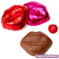 Pink & Red Foiled Chocolate Lips: 4LB Bag -Candy Promotion Sale pink and red foiled chocolate lips 4lb bag candy warehouse 3 fc0528bb 16c6 424b b548 319bd1d53cb9