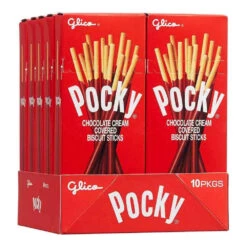 Pocky - Chocolate Cream Covered Biscuit Sticks Packs: 10-Piece Box 7 Pocky - Chocolate Cream Covered Biscuit Sticks Packs: 10-Piece Box -Candy Promotion Sale pocky chocolate cream covered biscuit sticks packs 10 piece box candy warehouse 4