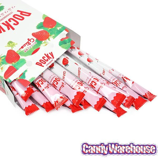 Pocky - Giant Strawberry Cream Covered Biscuit Sticks Packs: 15-Piece Box 4 Pocky - Giant Strawberry Cream Covered Biscuit Sticks Packs: 15-Piece Box - Image 4