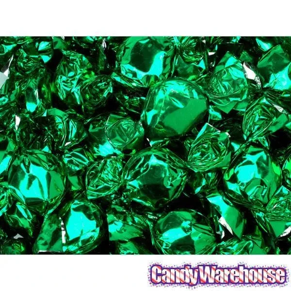 Primrose Metallic Foiled Hard Candy Buttons - Green: 5LB Bag 2 Primrose Metallic Foiled Hard Candy Buttons - Green: 5LB Bag - Image 2
