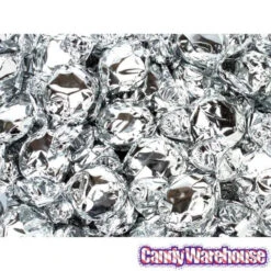 Primrose Metallic Foiled Hard Candy Buttons - Silver: 5LB Bag -Candy Promotion Sale primrose metallic foiled hard candy buttons silver 5lb bag candy warehouse 3