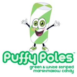 Puffy Poles Jumbo Marshmallow Twists - Teal: 1KG Bag -Candy Promotion Sale puffy poles jumbo marshmallow twists teal 1kg bag candy warehouse 4