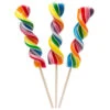 Rainbow Swirl 2.5-Ounce Corkscrew Twist Lollipops: 12-Piece Display