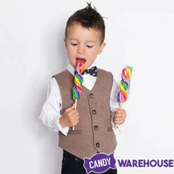 Rainbow Swirl 2.5-Ounce Corkscrew Twist Lollipops: 12-Piece Display -Candy Promotion Sale rainbow swirl 2 5 ounce corkscrew twist lollipops 12 piece display candy warehouse 3