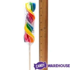 Rainbow Swirl 2.5-Ounce Corkscrew Twist Lollipops: 12-Piece Display -Candy Promotion Sale rainbow swirl 2 5 ounce corkscrew twist lollipops 12 piece display candy warehouse 4
