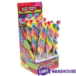 Rainbow Swirl 2.5-Ounce Corkscrew Twist Lollipops: 12-Piece Display -Candy Promotion Sale rainbow swirl 2 5 ounce corkscrew twist lollipops 12 piece display candy warehouse 5