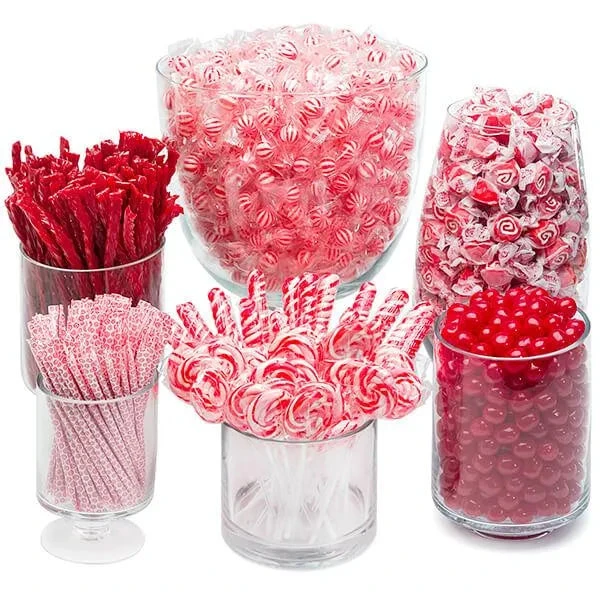 Red Candy Bar Table Assortment 1 Red Candy Bar Table Assortment