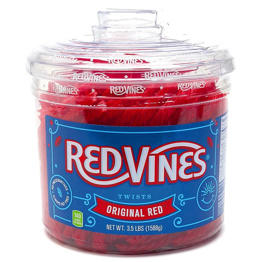 Red Vines Licorice Twists Candy: 3.5LB Tub 1 Red Vines Licorice Twists Candy: 3.5LB Tub
