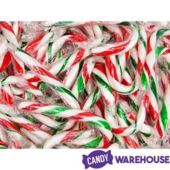 Red, White, And Green Peppermint Mini Candy Canes: 200-Piece Tub -Candy Promotion Sale red white and green peppermint mini candy canes 200 piece tub candy warehouse 4 92969acc 8d50 473d 80de c8674d29cf81