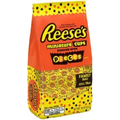 Reese's Peanut Butter Cups Miniatures Stuffed With Reese's Pieces: 18-Ounce Bag -Candy Promotion Sale reese s peanut butter cups miniatures stuffed with reese s pieces 18 ounce bag candy warehouse 3