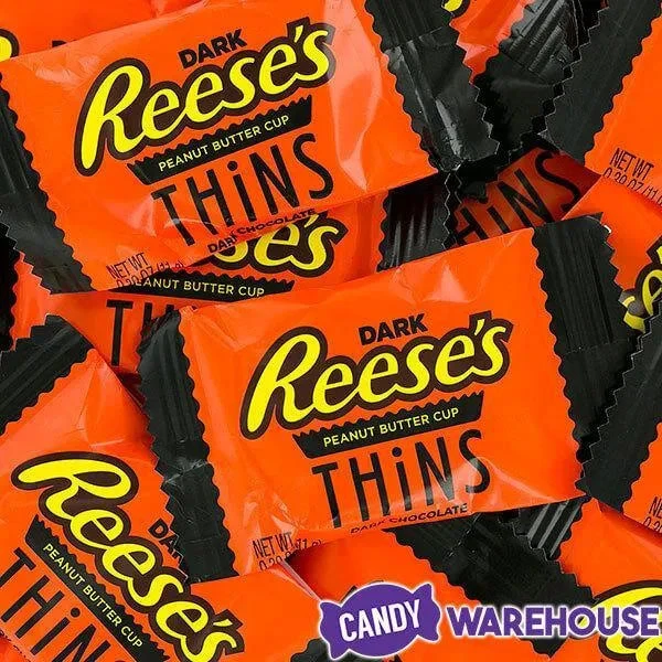 Reese's Thins Dark Chocolate Peanut Butter Cups Candy: 7.37-Ounce Bag 2 Reese's Thins Dark Chocolate Peanut Butter Cups Candy: 7.37-Ounce Bag - Image 2