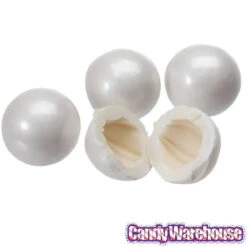 Shimmer Pearl White 1-Inch Gumballs: 2LB Bag -Candy Promotion Sale shimmer pearl white 1 inch gumballs 2lb bag candy warehouse 4