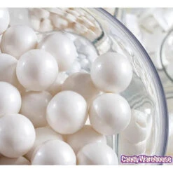Shimmer Pearl White 1-Inch Gumballs: 2LB Bag -Candy Promotion Sale shimmer pearl white 1 inch gumballs 2lb bag candy warehouse 5