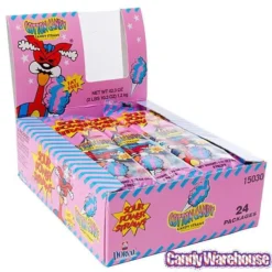 Sour Power Straws Cotton Candy Packs: 24-Piece Box -Candy Promotion Sale sour power straws cotton candy packs 24 piece box candy warehouse 3