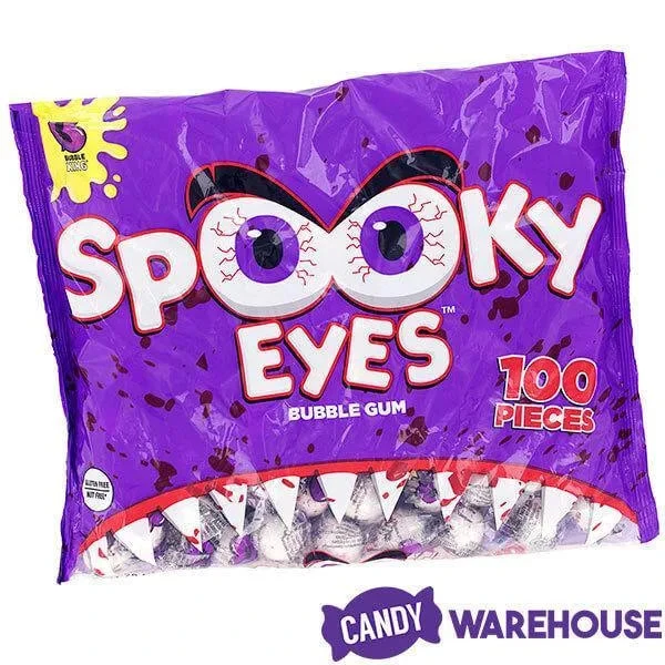 Spooky Eyes Bubble Gum Eyeballs - Wrapped: 100-Piece Bag 4 Spooky Eyes Bubble Gum Eyeballs - Wrapped: 100-Piece Bag - Image 4