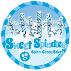 Sweet Spindles Mini Hard Candy Sticks - Blueberry: 50-Piece Jar -Candy Promotion Sale sweet spindles mini hard candy sticks blueberry 50 piece jar candy warehouse 4