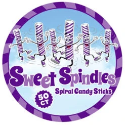 Sweet Spindles Mini Hard Candy Sticks - Grape: 50-Piece Jar -Candy Promotion Sale sweet spindles mini hard candy sticks grape 50 piece jar candy warehouse 4