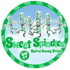 Sweet Spindles Mini Hard Candy Sticks - Lime: 50-Piece Jar -Candy Promotion Sale sweet spindles mini hard candy sticks lime 50 piece jar candy warehouse 4