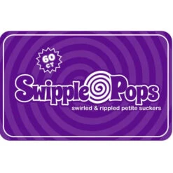 Swipple Pops Petite Swirl Ripple Lollipops - Purple Grape: 60-Piece Tub -Candy Promotion Sale swipple pops petite swirl ripple lollipops purple grape 60 piece tub candy warehouse 3