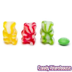 Swirl Gummy Bears: 3KG Bag -Candy Promotion Sale swirl gummy bears 3kg bag candy warehouse 3