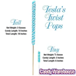 Tesla's Tiny Twist Pops - Lemon: 48-Piece Jar 11 Tesla's Tiny Twist Pops - Lemon: 48-Piece Jar -Candy Promotion Sale tesla s tiny twist pops lemon 48 piece jar candy warehouse 4