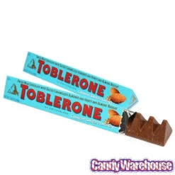 Toblerone Crunchy Salty Almond Chocolate Bars: 20-Piece Box -Candy Promotion Sale toblerone crunchy salty almond chocolate bars 20 piece box candy warehouse 3