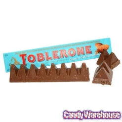 Toblerone Crunchy Salty Almond Chocolate Bars: 20-Piece Box -Candy Promotion Sale toblerone crunchy salty almond chocolate bars 20 piece box candy warehouse 4
